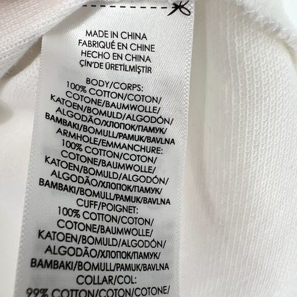 Polo Ralph Lauren Top Mens L Logo Preppy Varsity‎ Bubble Script White Classic - Picture 5 of 7